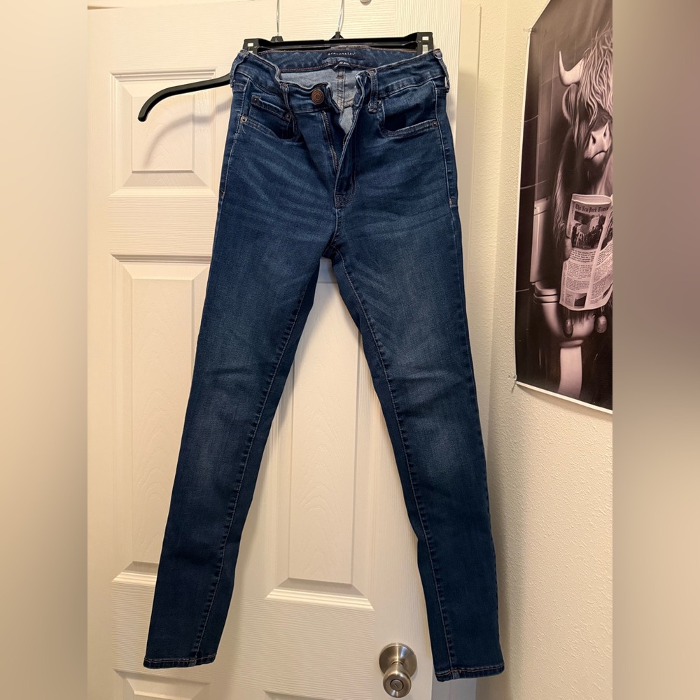 Aeropostale High Rise Dark Blue Jeans